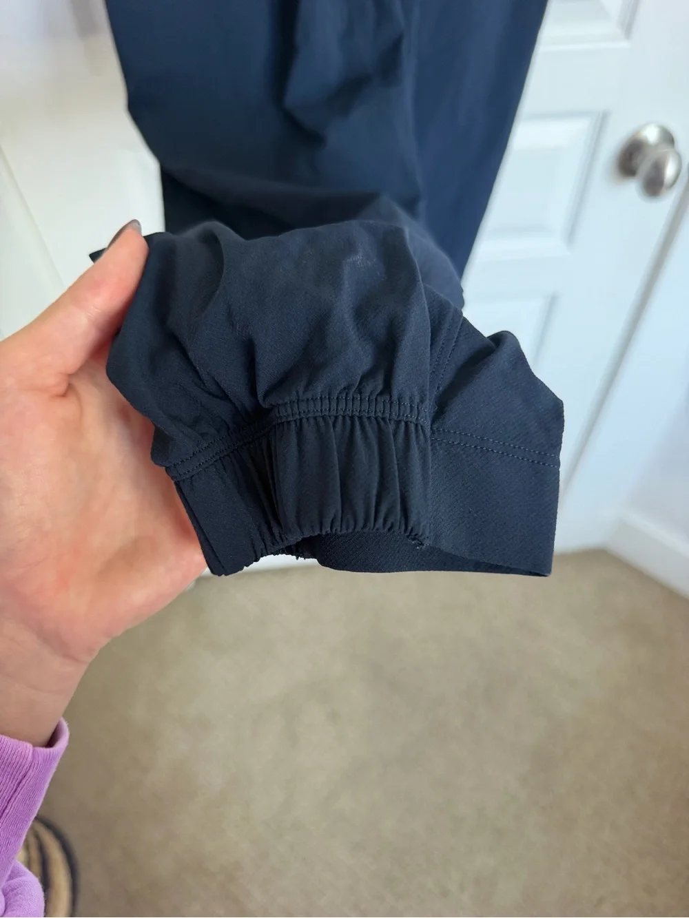 Lululemon Navy Textured Joggers